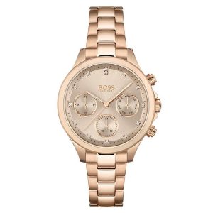 Hugo Boss Carnation Gold Steel Women's Multi-Function Watch 1502592