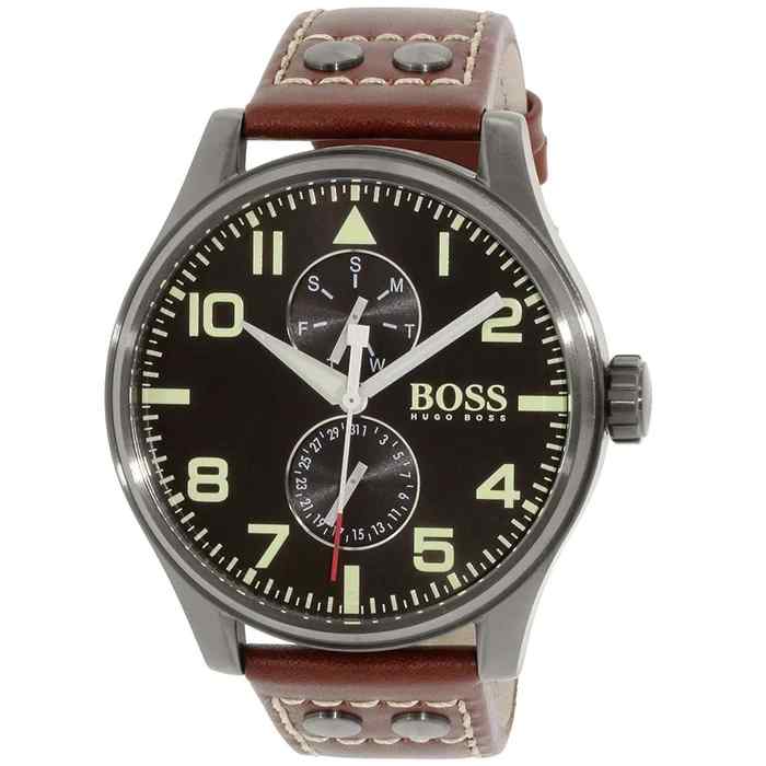 Hugo Boss Aeroliner Maxx Quartz Black Dial Men's Watch 1513079