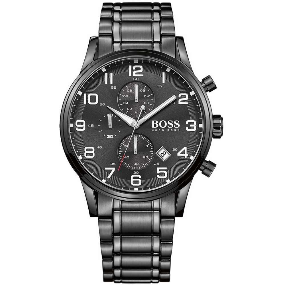 Hugo Boss Aeroliner Quartz Black Dial Men's Watch 1513180