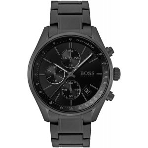 Hugo Boss 1513676 Men's Grand Prix Black Chronograph Quartz Watch