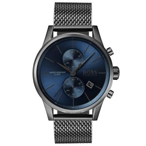 Hugo Boss 1513677 Jet Quartz Grey Ip And Mesh Bracelet Casual Men's Watch