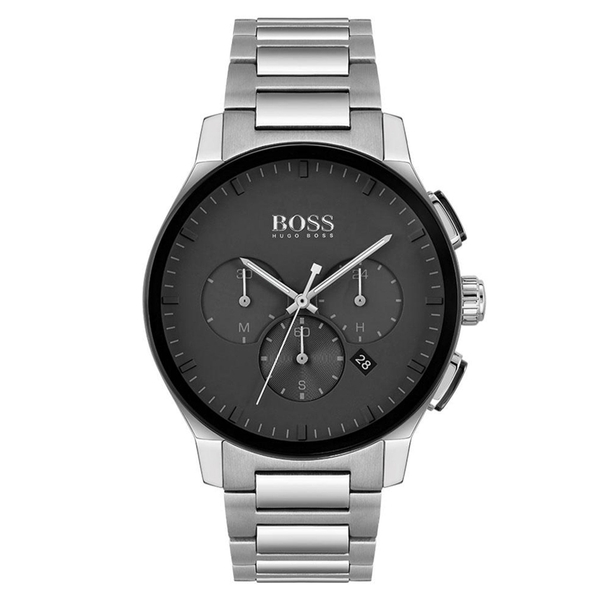 Hugo Boss Stainless Steel Grey Dial Chronograph Men's Watch 1513762