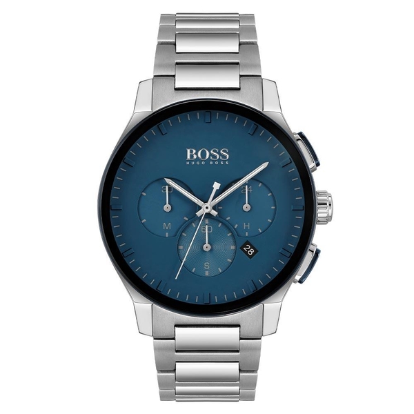 Hugo Boss Stainless Steel Blue Dial Chronograph Men's Watch 1513763