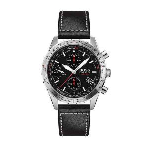 Hugo Boss Men's Chronograph Quartz Leather Strap Watch 1513770