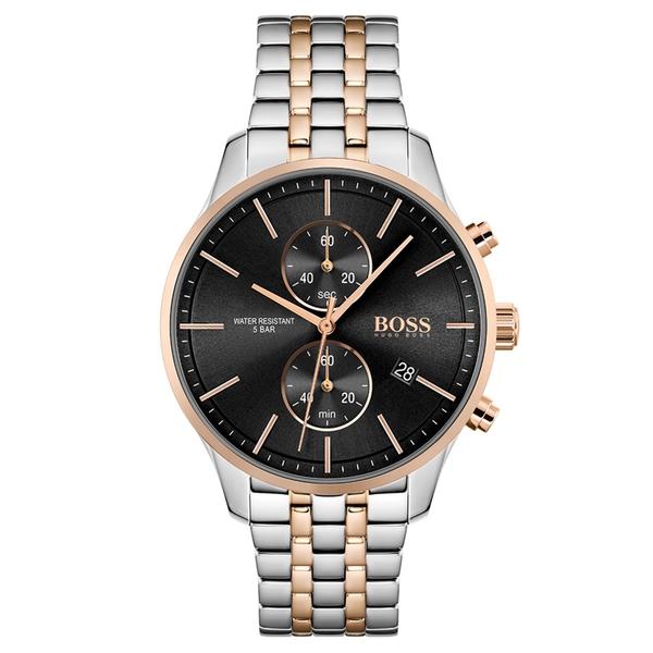 Hugo Boss Associate Two-Tone Stainless Steel Men's Chrono Watch 1513840