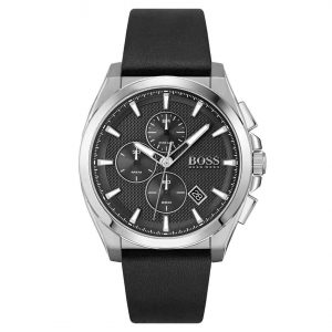Hugo Boss Grandmaster 1513881 Chronograph Black Leather Men's Watch