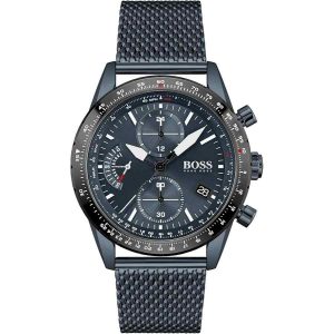 Hugo Boss Men's Watch Blue Mesh Strap Chronograph Pilot Edition 1513887