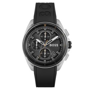 Hugo Boss Black Silicone Men's Chrono Watch 1513953