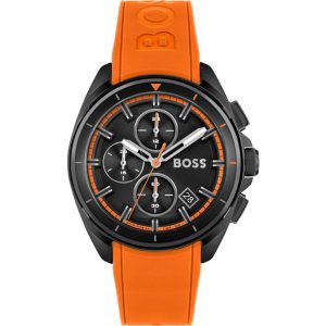 Hugo Boss Men's Orange Rubber Chronograph Volane Watch 1513957