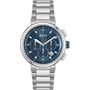 Hugo Boss Stainless Steel Blue Dial Chronograph Men's Watch 1513999