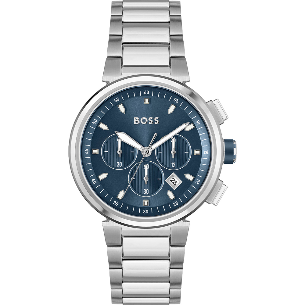 Hugo Boss Stainless Steel Blue Dial Chronograph Men's Watch 1513999