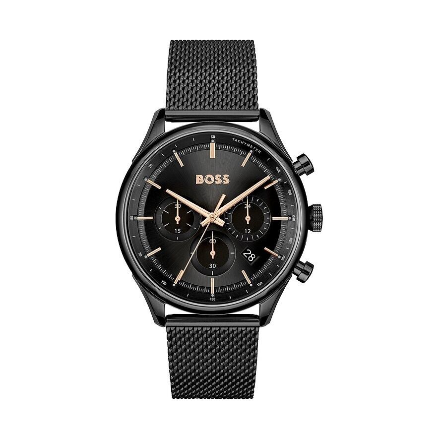 Hugo Boss Black Steel Mesh Chronograph Men's Watch 1514065