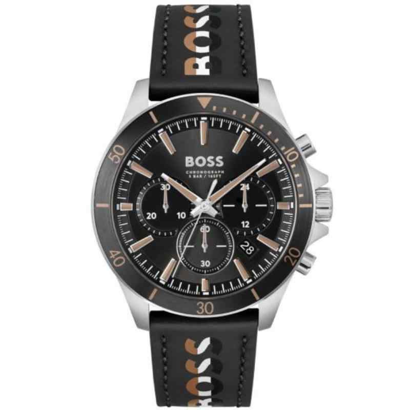Hugo Boss Black Leather Chronograph Men's Watch 1514121