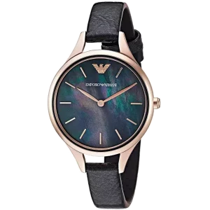 Emporio Armani Aurora AR11056 Round black Mother-Of-Pearl dial Watch