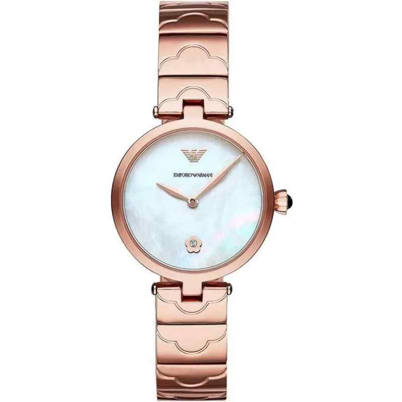 Emporio Armani Arianna AR11236 Steel Pink Gold Mother-Of-Pearl Dial Women's Watch