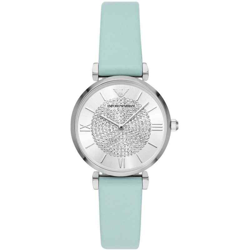 Emporio Armani AR11443 Two-Hand Blue Leather Watch