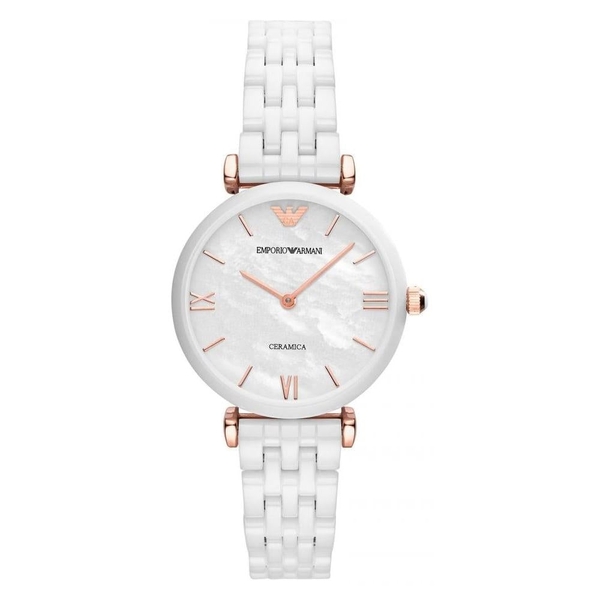 Emporio Armani Ladies Watch Ceramica White AR1486