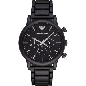 Emporio Armani Men's Luigi Chronograph Watch Black PVD AR1895
