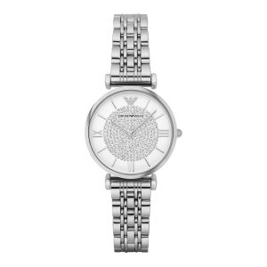 Emporio Armani Ladies Watch T-Bar Gianni Silver Crystal AR1925