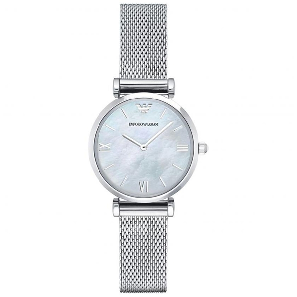 Emporio Armani Ladies Watch Gianni T-Bar Silver AR1955