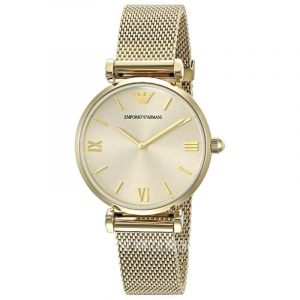 Emporio Armani Ladies Watch Gianni T-Bar Gold AR1957