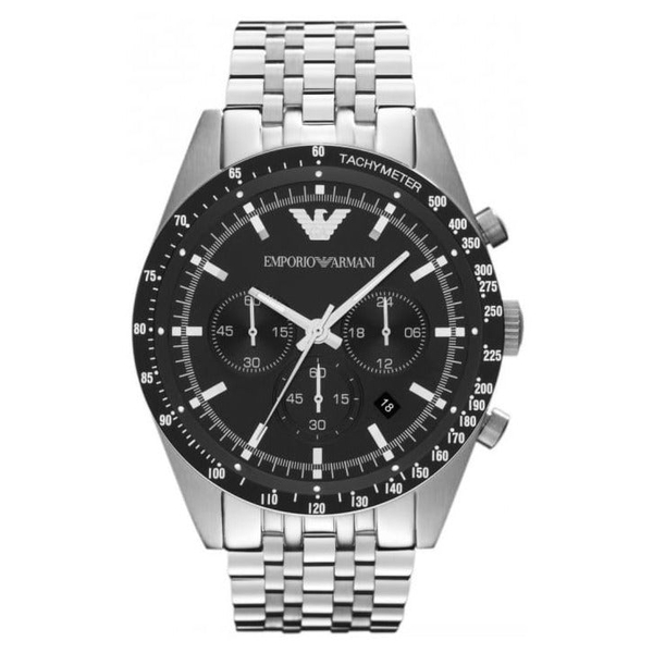 Emporio Armani Men's Tazio Chronograph Watch Steel AR5988