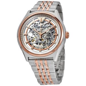 Emporio Armani Automatic Skeleton Dial Two-tone Men's Watch AR60002