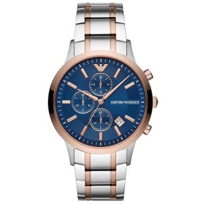 Emporio Armani Men's Watch Two Tone Rose Gold AR80025