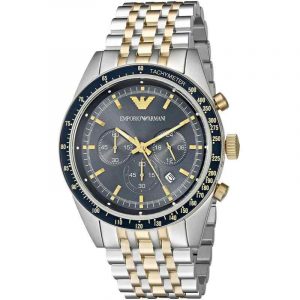 Emporio Armani Men's Tazio Chronograph Watch Two Tone AR8030