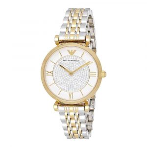 Emporio Armani Ladies Watch T-Bar Gianni Gold And Silver AR8031
