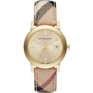 Burberry The City Haymarket Gold 38mm Watch - BU9026 (Unisex)