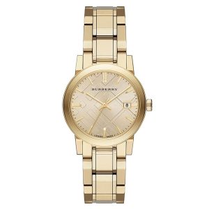 Burberry The City 34mm Champagne Gold Women's Watch - BU9134