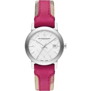 Burberry BU9149 Women's Pink Leather Watch, 34mm