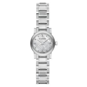 Burberry The City Diamond Ladies Watch - 26mm Silver Stainless Steel (BU9213)