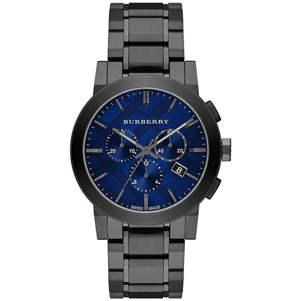 Burberry The City Men's Chronograph Watch (BU9365) - Gunmetal Blue