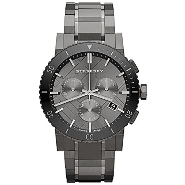 Burberry The City Men's Chronograph Watch - Gunmetal Grey (BU9381)