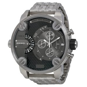 Diesel SBA Oversized Chronograph Men's Watch - Grey/Silver (DZ7259)