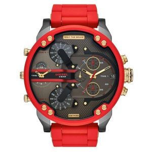 Diesel Mr. Daddy 2.0 Red Chronograph Watch DZ7430 (Extra Large)