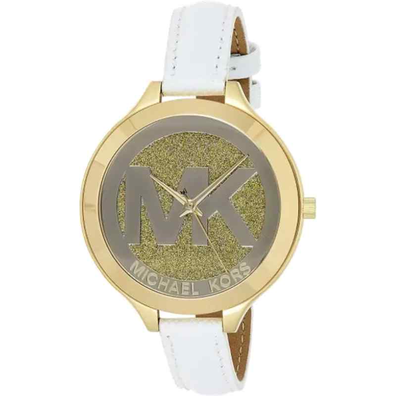 Michael Kors MK2389 Women's Gold Tone Leather Watch
