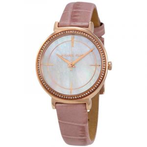 Michael Kors Cinthia Rose Gold Tone & Mother of Pearl Women's Watch MK2663