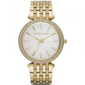 Michael Kors Darci MK3219 Women's Gold Tone Watch with Mother of Pearl Dial