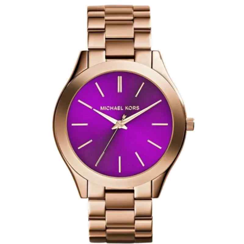 Michael Kors MK3293 Women's Rose Gold and Purple Watch
