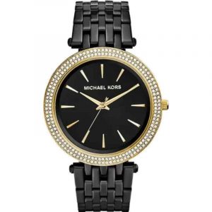 Michael Kors Darci MK3322 Women's Gold & Black Stainless Steel Watch