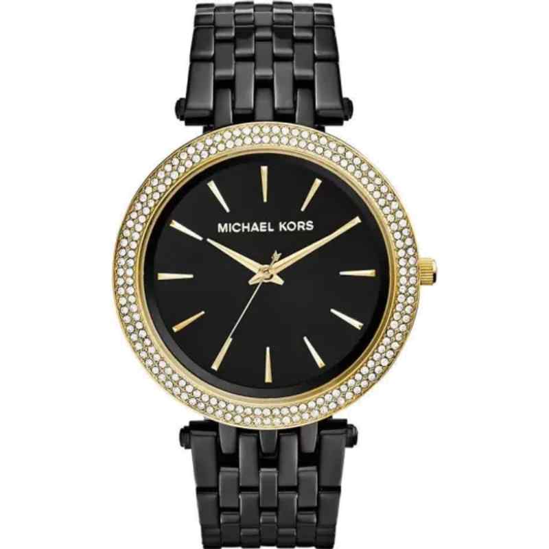 Michael Kors Darci MK3322 Women's Gold & Black Stainless Steel Watch