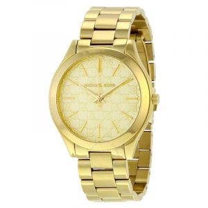 Michael Kors Slim Runway Gold Motif Watch 42mm MK3335