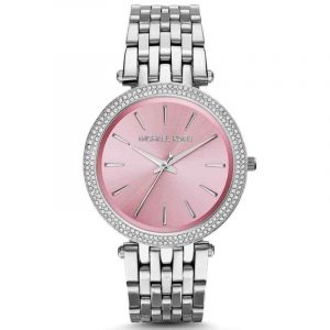 Michael Kors Darci MK3352 Pink Dial Crystal Accented Ladies' Watch
