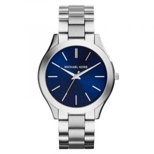 Michael Kors Men's Slim Runway 42mm Blue Steel Watch MK3379
