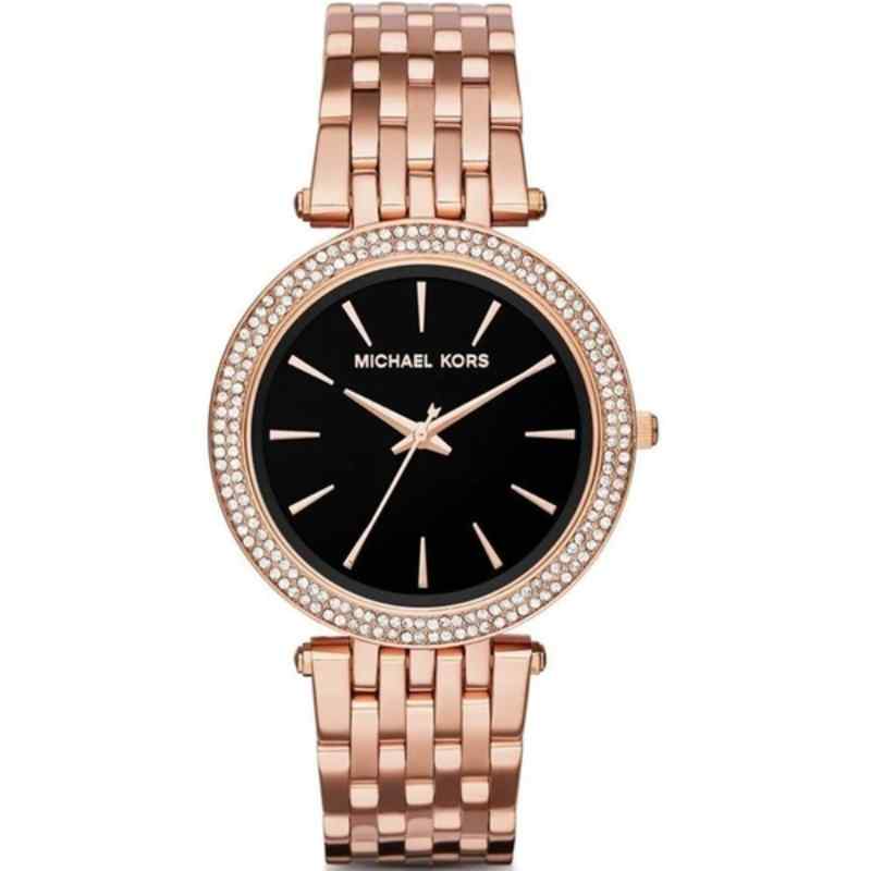 Michael Kors Darci Rose Gold & Black Women's Watch MK3402