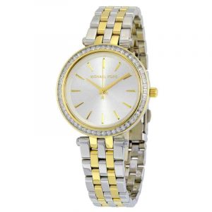 Michael Kors Darci Two Tone Watch with Pearl White Dial MK3405