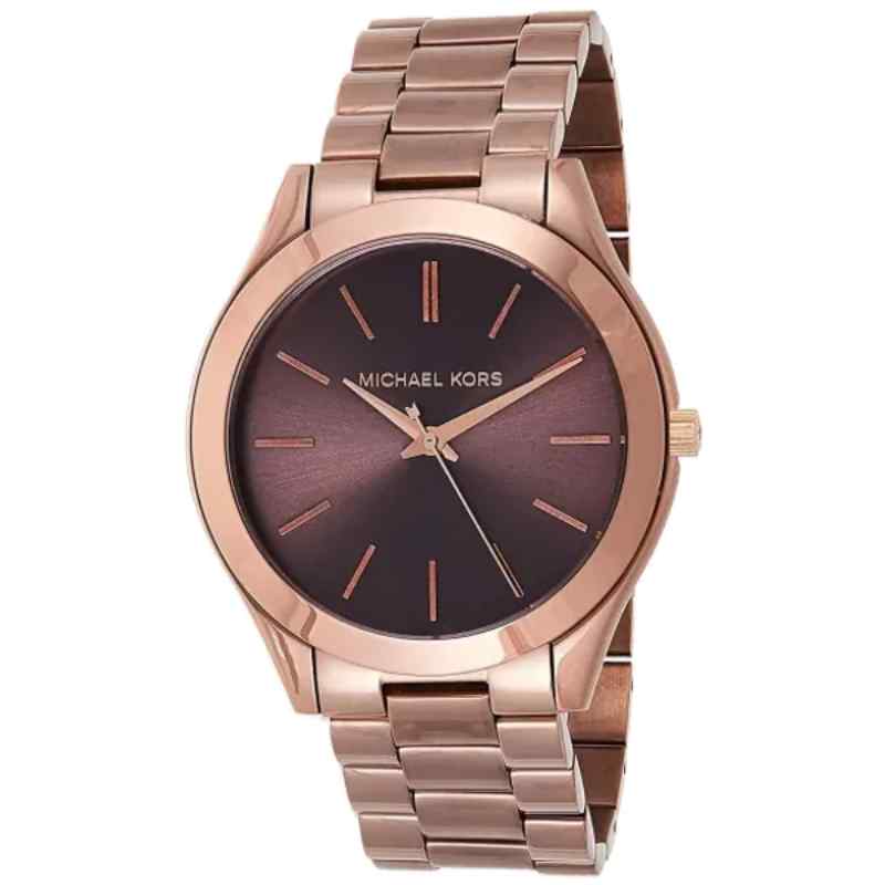 Michael Kors Runway Slim MK3418 Brown Stainless Steel Women's Watch
